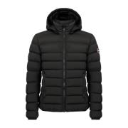 Zwarte Winterjas met Afneembare Capuchon Colmar , Black , Heren