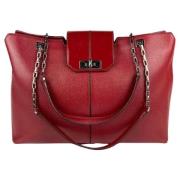 Pre-owned Leather handbags Cartier Vintage , Red , Dames