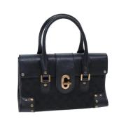 Pre-owned Canvas handbags Gucci Vintage , Black , Dames