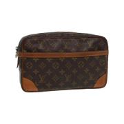 Pre-owned Canvas louis-vuitton-bags Louis Vuitton Vintage , Brown , Da...