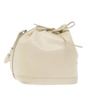 Pre-owned Leather shoulder-bags Louis Vuitton Vintage , White , Dames