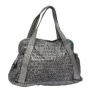 Pre-owned Nylon totes Chanel Vintage , Gray , Dames