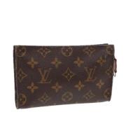 Pre-owned Canvas pouches Louis Vuitton Vintage , Brown , Dames