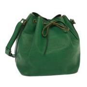 Pre-owned Leather louis-vuitton-bags Louis Vuitton Vintage , Green , D...