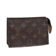 Pre-owned Canvas pouches Louis Vuitton Vintage , Brown , Dames