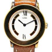 Pre-owned Metal watches Cartier Vintage , Brown , Dames