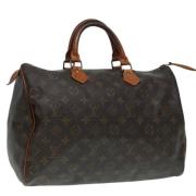 Pre-owned Canvas handbags Louis Vuitton Vintage , Brown , Dames