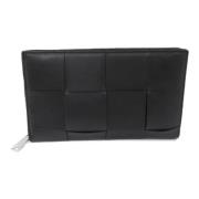 Pre-owned Leather wallets Bottega Veneta Vintage , Black , Dames