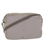 Pre-owned Leather shoulder-bags Yves Saint Laurent Vintage , Gray , Da...