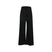 Pre-owned Wool bottoms Hermès Vintage , Black , Heren