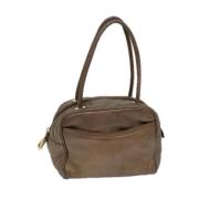 Pre-owned Leather shoulder-bags Loewe Pre-owned , Green , Dames