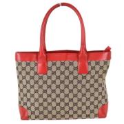 Pre-owned Canvas gucci-bags Gucci Vintage , Beige , Dames