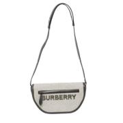 Pre-owned Leather shoulder-bags Burberry Vintage , White , Dames