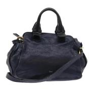 Pre-owned Leather shoulder-bags Chloé Pre-owned , Blue , Dames