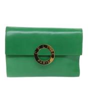 Pre-owned Leather celine-bags Celine Vintage , Green , Dames