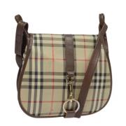 Pre-owned Canvas shoulder-bags Burberry Vintage , Brown , Dames