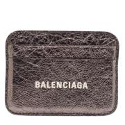 Pre-owned Leather wallets Balenciaga Vintage , Gray , Dames