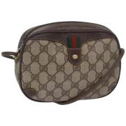 Pre-owned Leather gucci-bags Gucci Vintage , Beige , Dames