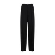 Zwarte wollen broek Aw23 Balenciaga , Black , Heren