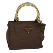 Pre-owned Nylon prada-bags Prada Vintage , Brown , Dames