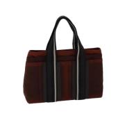 Pre-owned Canvas handbags Hermès Vintage , Brown , Dames