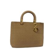 Pre-owned Nylon handbags Dior Vintage , Beige , Dames