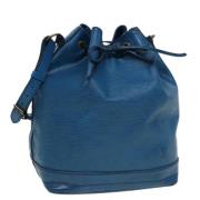 Pre-owned Leather shoulder-bags Louis Vuitton Vintage , Blue , Dames