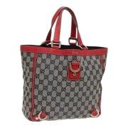 Pre-owned Canvas handbags Gucci Vintage , Gray , Dames