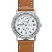 Pre-owned Stainless Steel watches Hermès Vintage , White , Heren