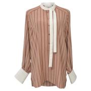 Pre-owned Silk tops Chloé Pre-owned , Brown , Dames