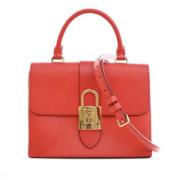 Pre-owned Leather handbags Louis Vuitton Vintage , Red , Dames