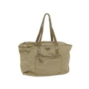 Pre-owned Nylon prada-bags Prada Vintage , Beige , Dames