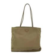 Pre-owned Nylon totes Prada Vintage , Brown , Dames