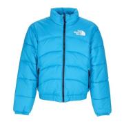 Blauwe akoestische hoge kraag donsjas The North Face , Blue , Heren