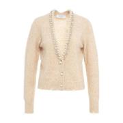 Beige Gebreide Kleding Aw24 Handwas Kaos , Beige , Dames