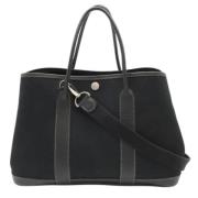 Pre-owned Canvas handbags Hermès Vintage , Black , Dames