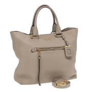 Pre-owned Leather totes Prada Vintage , Brown , Dames