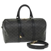 Pre-owned Leather celine-bags Celine Vintage , Black , Dames