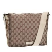 Pre-owned Canvas gucci-bags Gucci Vintage , Brown , Dames