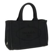 Pre-owned Canvas prada-bags Prada Vintage , Black , Dames