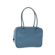 Pre-owned Leather shoulder-bags Hermès Vintage , Blue , Dames