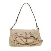 Pre-owned Leather shoulder-bags Yves Saint Laurent Vintage , Beige , D...