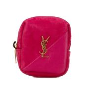 Pre-owned Leather wallets Yves Saint Laurent Vintage , Pink , Dames