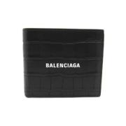 Pre-owned Leather wallets Balenciaga Vintage , Black , Dames