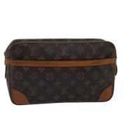 Pre-owned Canvas clutches Louis Vuitton Vintage , Brown , Dames