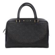 Pre-owned Leather handbags Louis Vuitton Vintage , Black , Dames