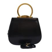 Pre-owned Leather handbags Salvatore Ferragamo Pre-owned , Black , Dam...