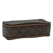 Pre-owned Canvas pouches Louis Vuitton Vintage , Brown , Dames