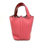 Pre-owned Leather handbags Hermès Vintage , Pink , Dames