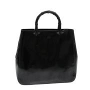 Pre-owned Leather handbags Gucci Vintage , Black , Dames